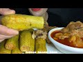 Mukbang Eating Stuffed Zucchini اكل محشي كوسا 