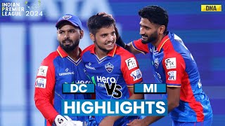 DC vs MI Highlights: Rasikh Dar Salam Wins MOM, DC Beats MI By 10 Runs I IPL 2024 Highlights