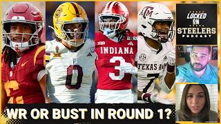 Steelers' NFL Draft Round 1 Plan for WR or Bust? Makai Lemon or Omar Cooper Jr.? | First Round Mock