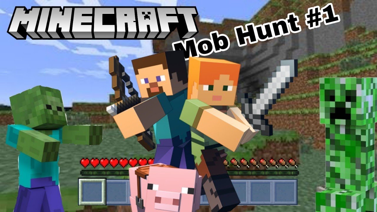 Minecraft mob hunt #1 - YouTube
