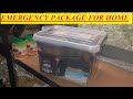 Emergency package for the average joe at home.