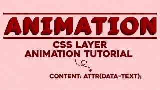 How to create css text layer animation effect. CSS layer animation make by CSS & HTML.