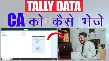 Tally Data CA को कैसे भेजे | How To Send tally Data To CA | How Share Tally Prime Data To CA | Tally
