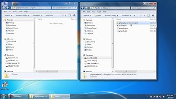 How to install phpMyAdmin in Windows 7
