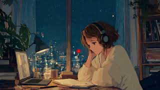 cozy anime lofi 🌙 soft rain and dim lights for calm study sessions screenshot 3