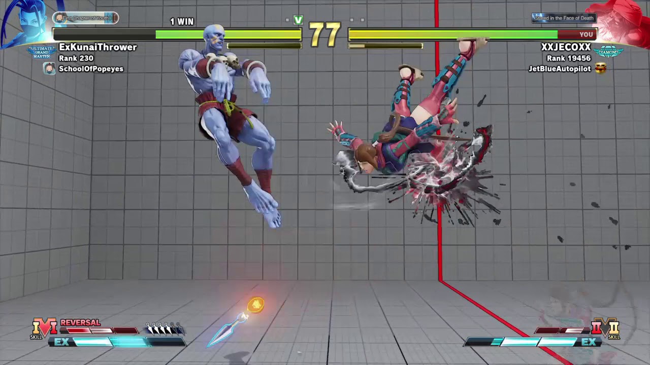 ExKunaiThrower (Ibuki,230) VS XXJECOXX (Dhalsim,19456)