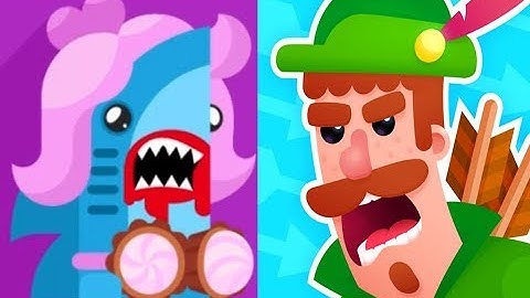 Bowmasters - Gameplay Walkthrough - Shark The Sea Princess Fatality Finish Up ( Android iOS )