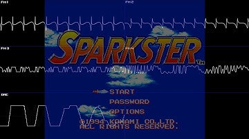 Sparkster: Rocket Knight Adventures 2 (Mega Drive/Genesis) - Full Oscilloscope View