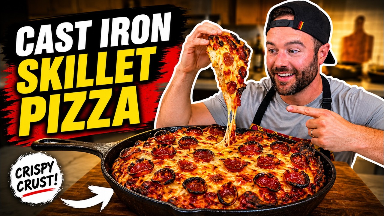 Easy Cast Iron Skillet Pizza Recipe