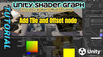 Unity How to create Shader Graph -  Simple Procedural Wet / Mud / Puddle  water effect - Part 2