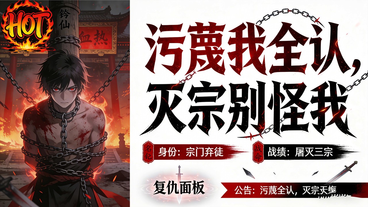 ✨【强推】《污蔑我全认，灭宗别怪我》第1~72集丨秦洛携反派系统穿越成大秦九皇子，开局遭气运之子、宗门势力连环算计。他摒弃隐忍，认下所有污蔑绑定系统#穿越 #末世 #异能 ##动态漫画# 漫野推文