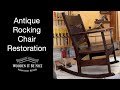 Antique Rocking Chair Restoration with Broken Rocker - Made by John C. Mundell & Co in Elora, Ont CA