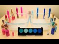 Pink vs Blue - Mixing Makeup Eyeshadow Into Slime Satisfying Slime Video