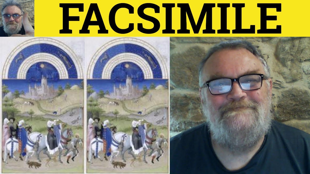 🔵 Facsimile Meaning Facsimile Examples Facsimilia Defined Nouns
