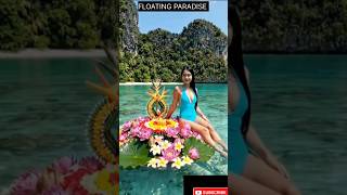 Thailand Floating Paradise | Floating Market+Boats+ Cinematic Drone (Watch Till End) #shorts #nature