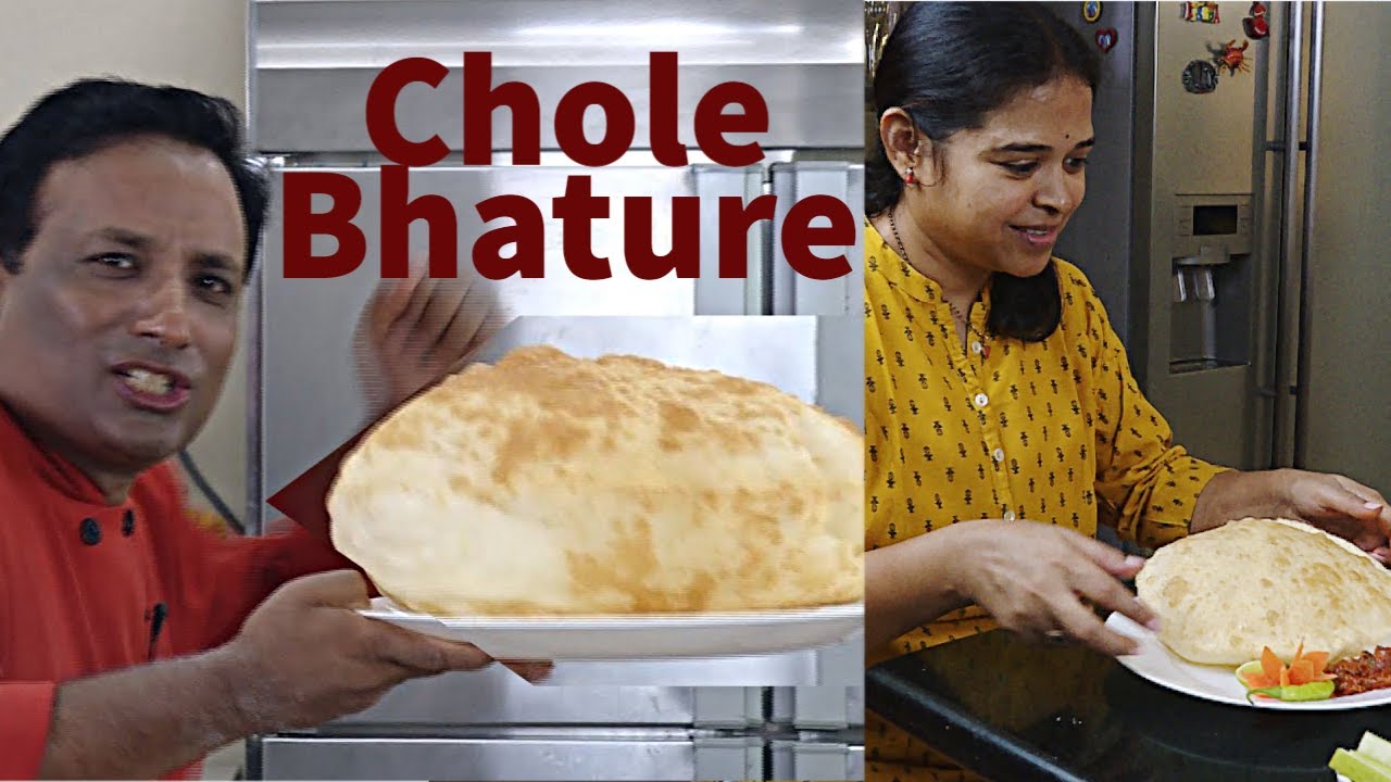 Delhi Chole Bhature - Punjabi Chole - Big Bhature -Instant Channa masala - Pressure Cooker Channa | Vahchef - VahRehVah