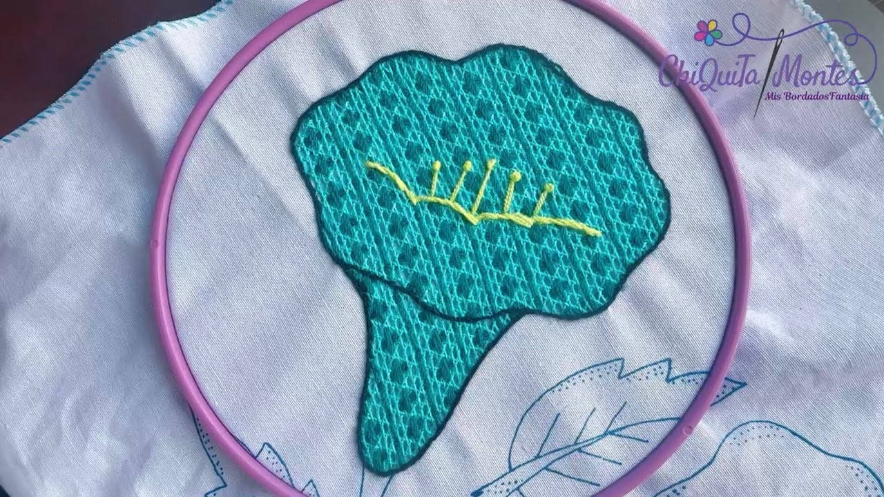 Bordado Fantasía Flor 62 #embroidery #bordado #tutorial 