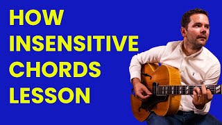 🔴 How Insensitive Chords lesson 🎸
