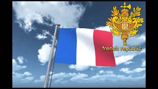 #history #flags   Flag plus anthem of France have a happy look thanks for coming to see
