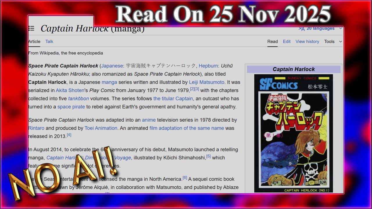 Captain Harlock (manga) (No AI) - 25 November 2025