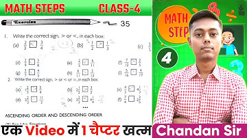 Math Steps Class 4 Exercise -35 | Fractional numbers | Bharti Bhawan Math Steps 4, NCERT CLASSES