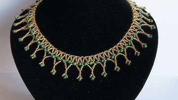 How To Make A Gold Necklace With Malachite - DIY Style Tutorial - Guidecentral