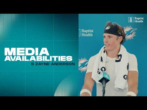 S Zayne Anderson meets with the media | Miami Dolphins