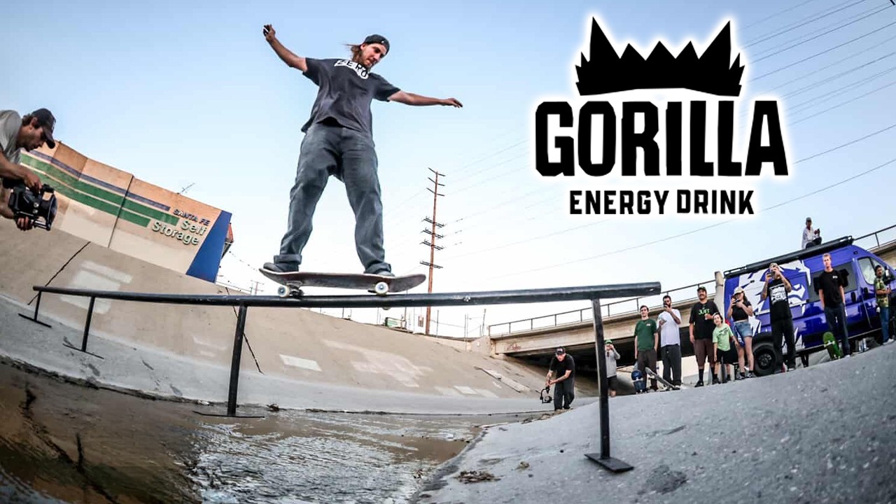 Катание на коньках по реке Лос-Анджелес вместе с Gorilla Energy!