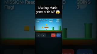 Making Mario game with Ai 😱 #coding #gameplay #shorts