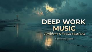 Coding focus music | deep work music with ambient ocean waves for workflow efficiency