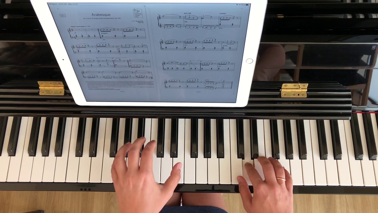 Watch ABRSM Grade 2 - Burgmüller - Arabesque op.100 No.2 (Hands Together Slowly) on YouTube Watch ABRSM Grade 2 - Burgmüller - Arabesque op.100 No.2 (Hands Together Slowly) on YouTube
