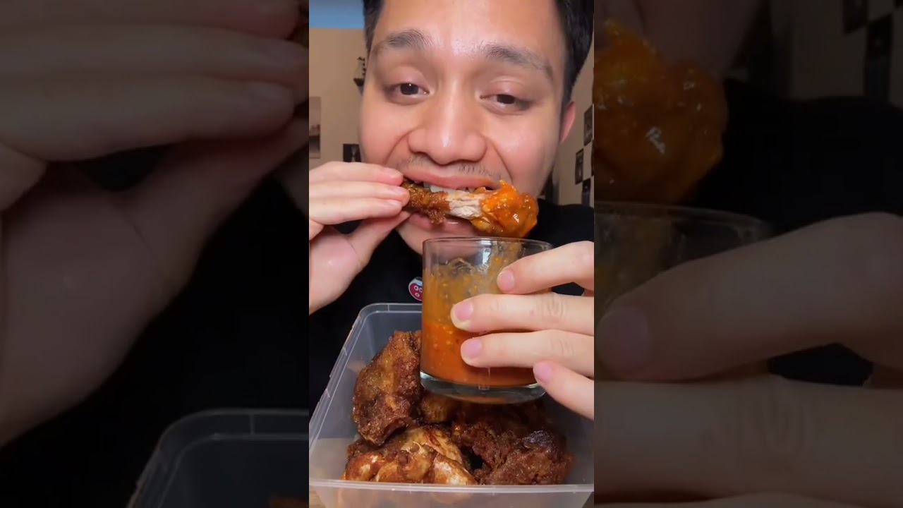 Самая вирусная подборка мукбангов с жареной курицей с чесноком от Itsfryday Yummy 😋