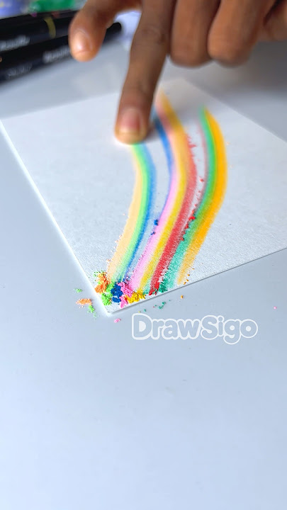 Rainbow music wave coloring for kids