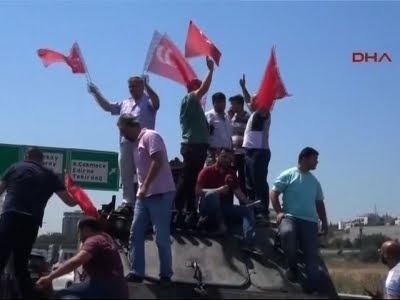 Raw: Pro-Government Supporters Cheer in Turkey