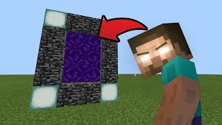 How To Make a Portal to the Herobrine DIMENSION in Minecraft Pocket Edition