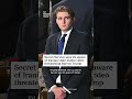 Secret Service says it's aware of Iranian state media video threatening Barron Trump