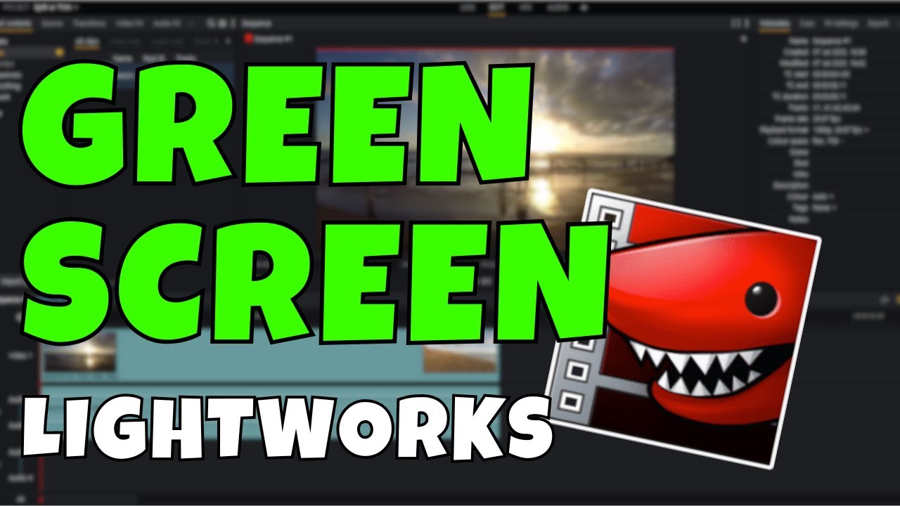 How to Remove Green Screen in Lightworks - YouTube
