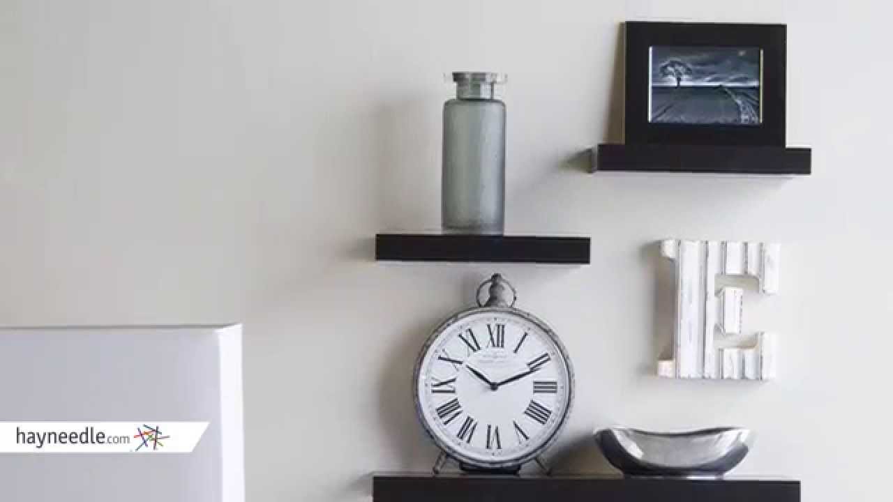 Hudson Easy Mount Floating Shelves 3 pack (2 x 12 in., 24 in