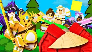 Using ALL the VICTORIOUS KIT SKINS to WIN in Roblox Bedwars! (BROKEN)