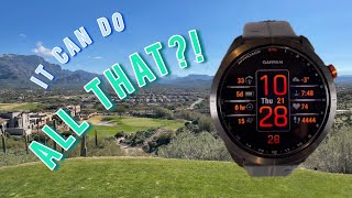 All the Garmin Watch GLANCES aka Widgets - demo’ing the Approach S70 Golf Watch