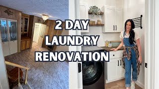 2 Day DIY Laundry Room Makeover (Reno House Ep. 8)