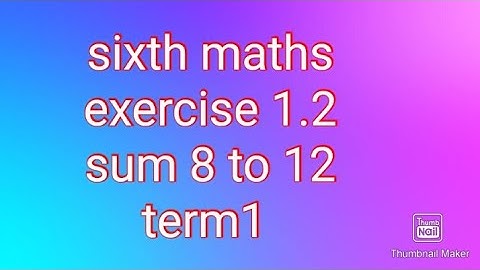 sixth maths |term1|exercise 1.2|sum 8 to 12|#theensuvai kanakku