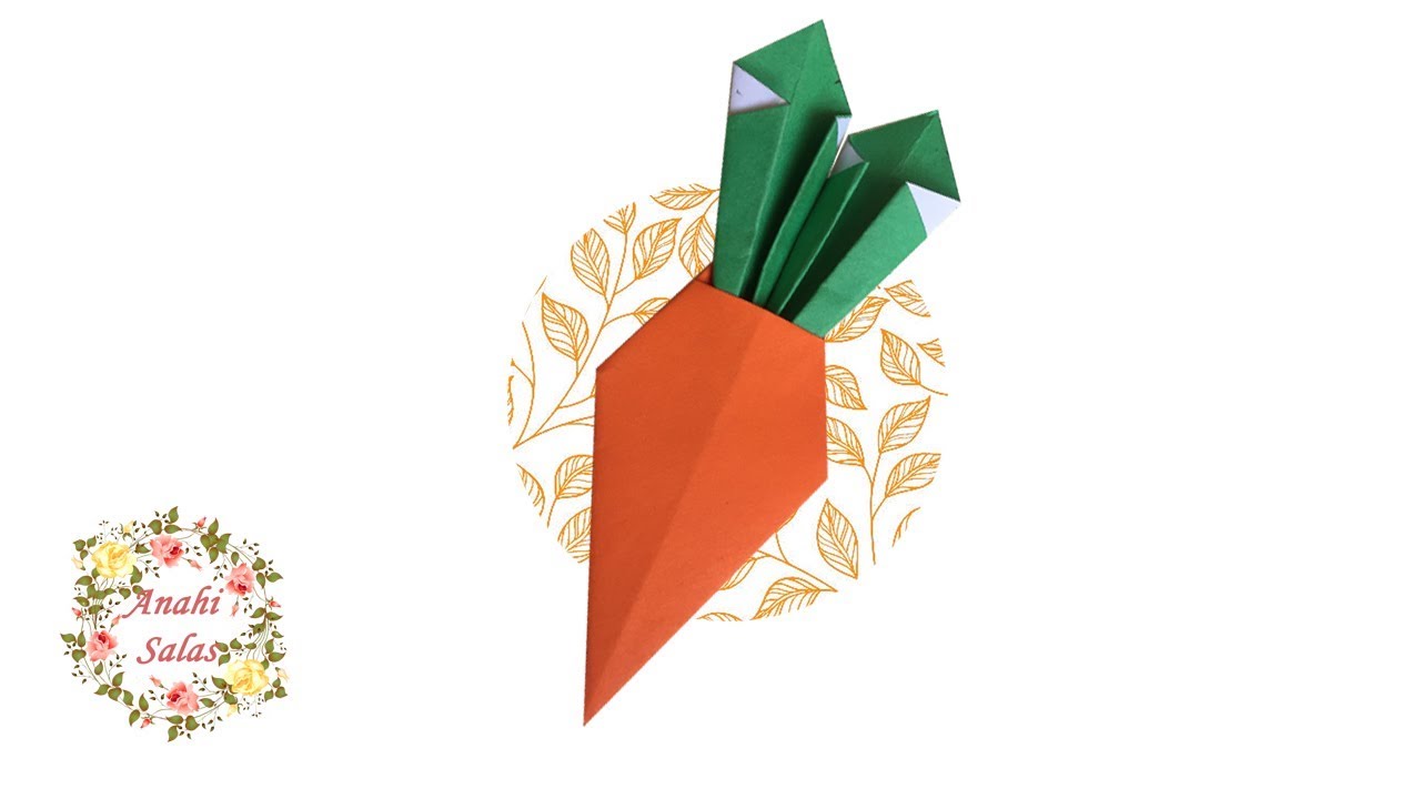 Zanahoria Origami (Fácil) YouTube