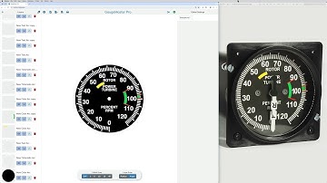 GaugeMaster Pro (beta) - Helicopter RPM gauge example