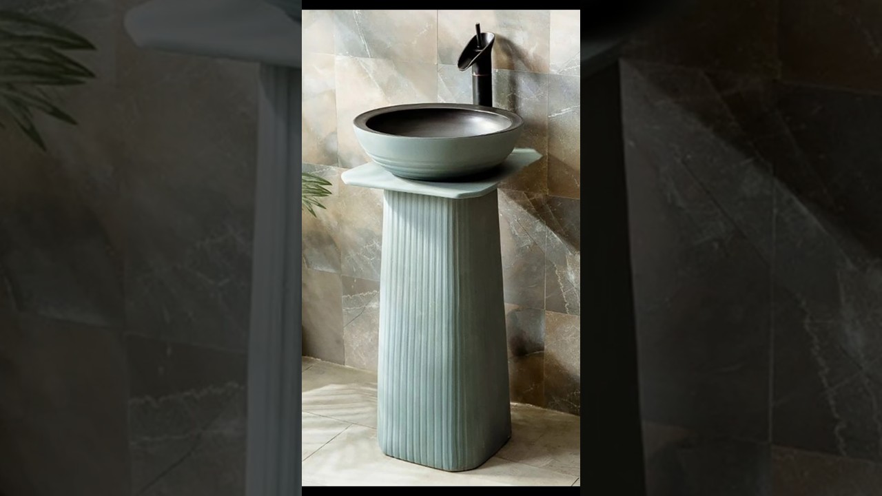 Luxurious Pedestal wash Basin design 2025 | #pedestalwashbasin #bathroomdecor #washbasin