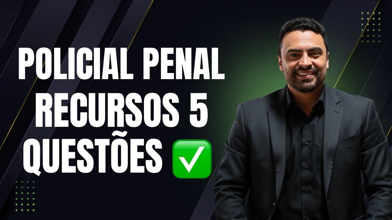 RECURSOS PPMG! 5 QUESTÕES