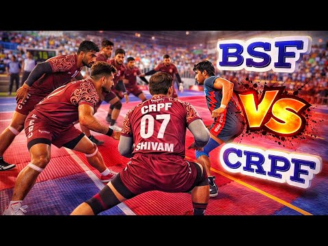 BSF 🆚 CRPF || Kabaddi || Quarter Final Match 💥 2nd All India Police Games 2026, Jammu & Kashmir
