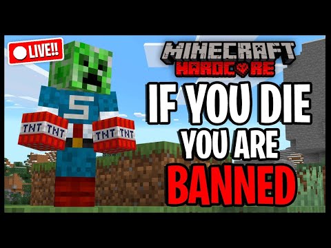 IF YOU DIE, YOU ARE BANNED.. | Hardcore Minecraft Server LIVE - IF YOU DIE, YOU ARE BANNED.. | Hardcore Minecraft Server LIVE