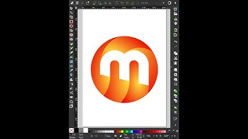 quick M monogram logo in #inkscape