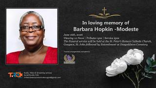 Celebrating the life of Barbara Hopkin Modeste